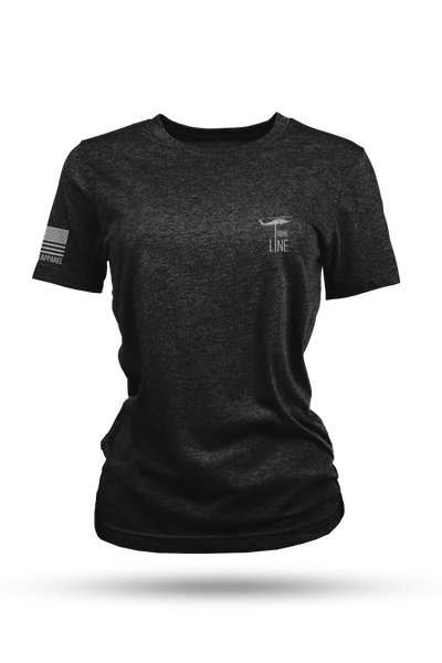Women's Tri-Blend T-Shirt - Rod Of Caduceus Snakes - Nine Line Apparel