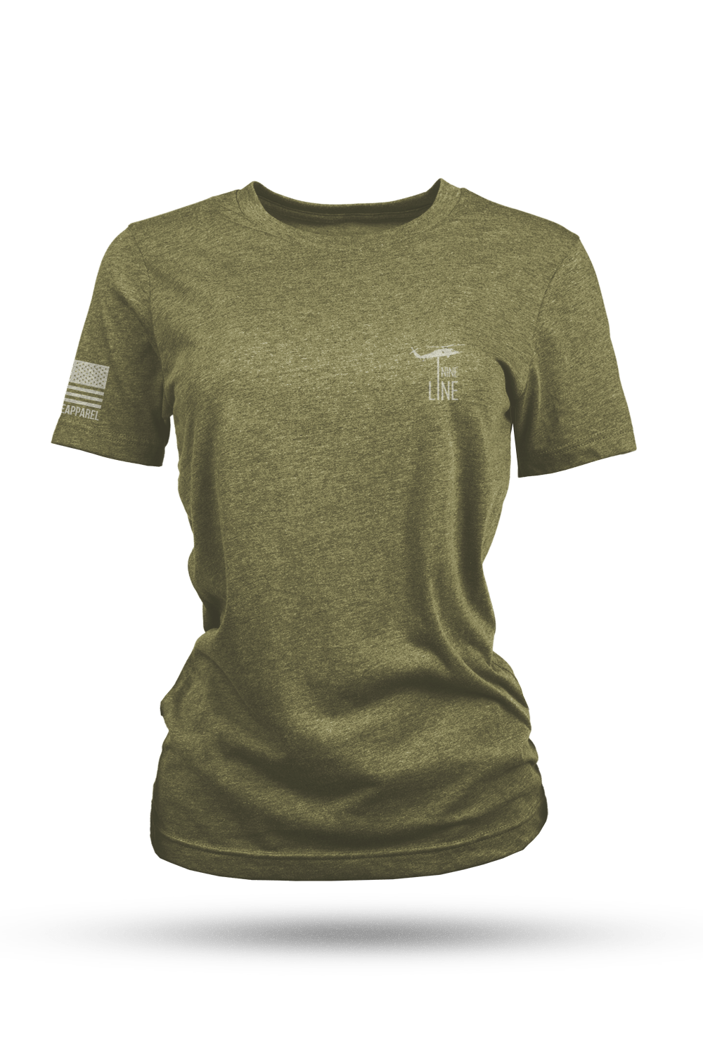 Women's Tri-Blend T-Shirt - Rod Of Caduceus Snakes - Nine Line Apparel