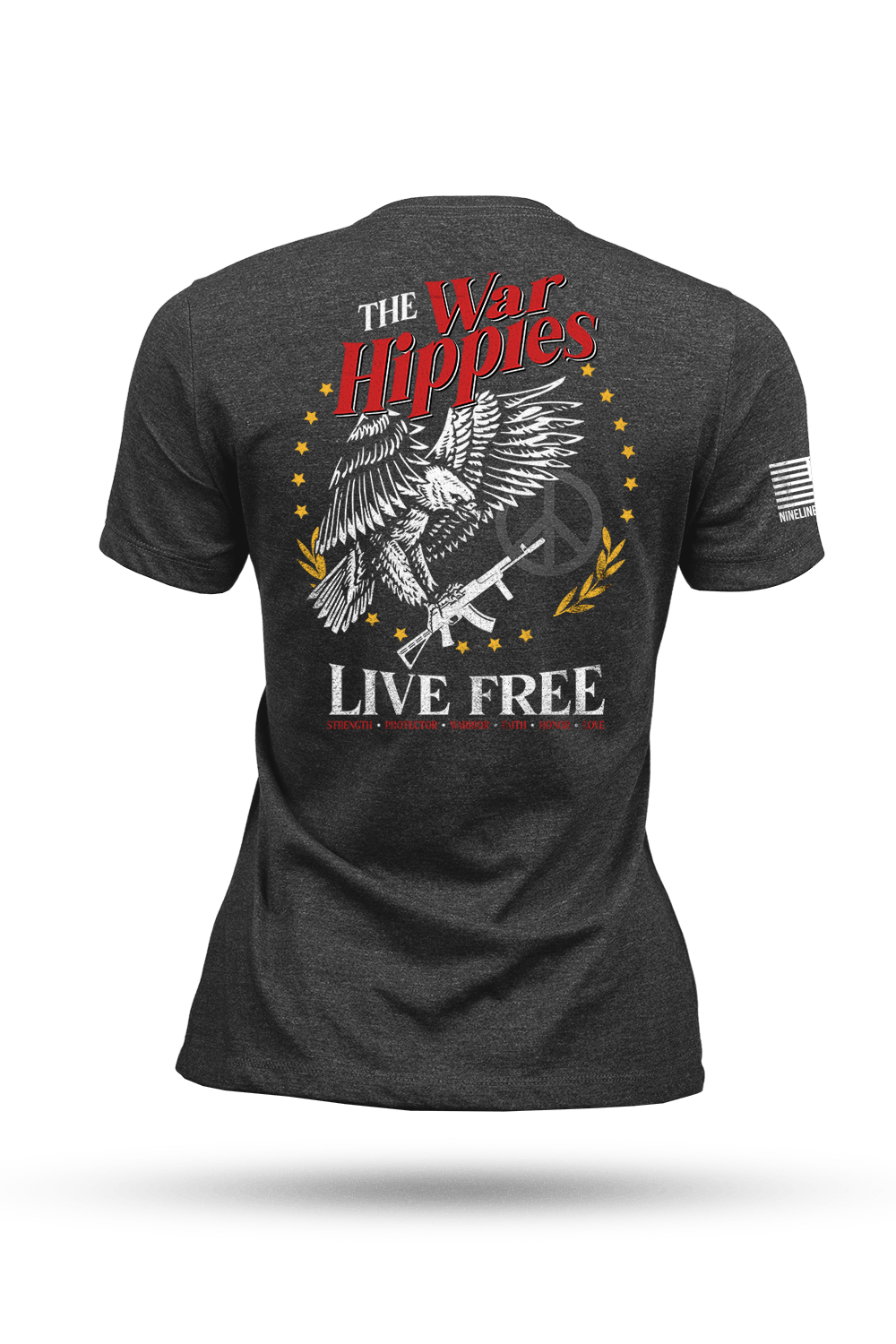 Women's Tri-Blend T-Shirt - War Hippies - Free - Nine Line Apparel