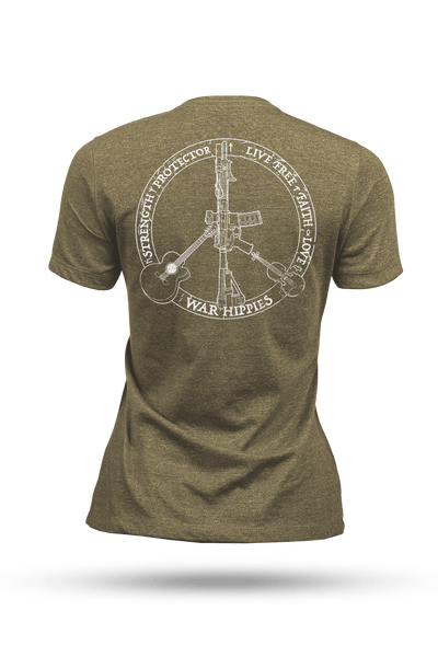 Women's Tri-Blend T-Shirt - War Hippies - Logo - Nine Line Apparel