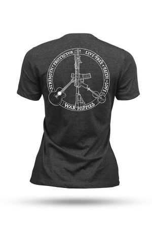 Women's Tri-Blend T-Shirt - War Hippies - Logo - Nine Line Apparel