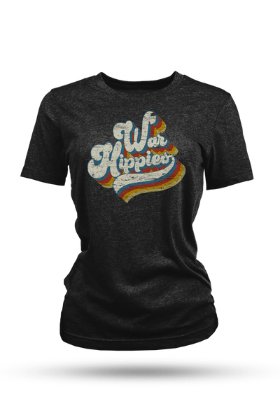 Women's Tri-Blend T-Shirt - War Hippies - Retro - Nine Line Apparel