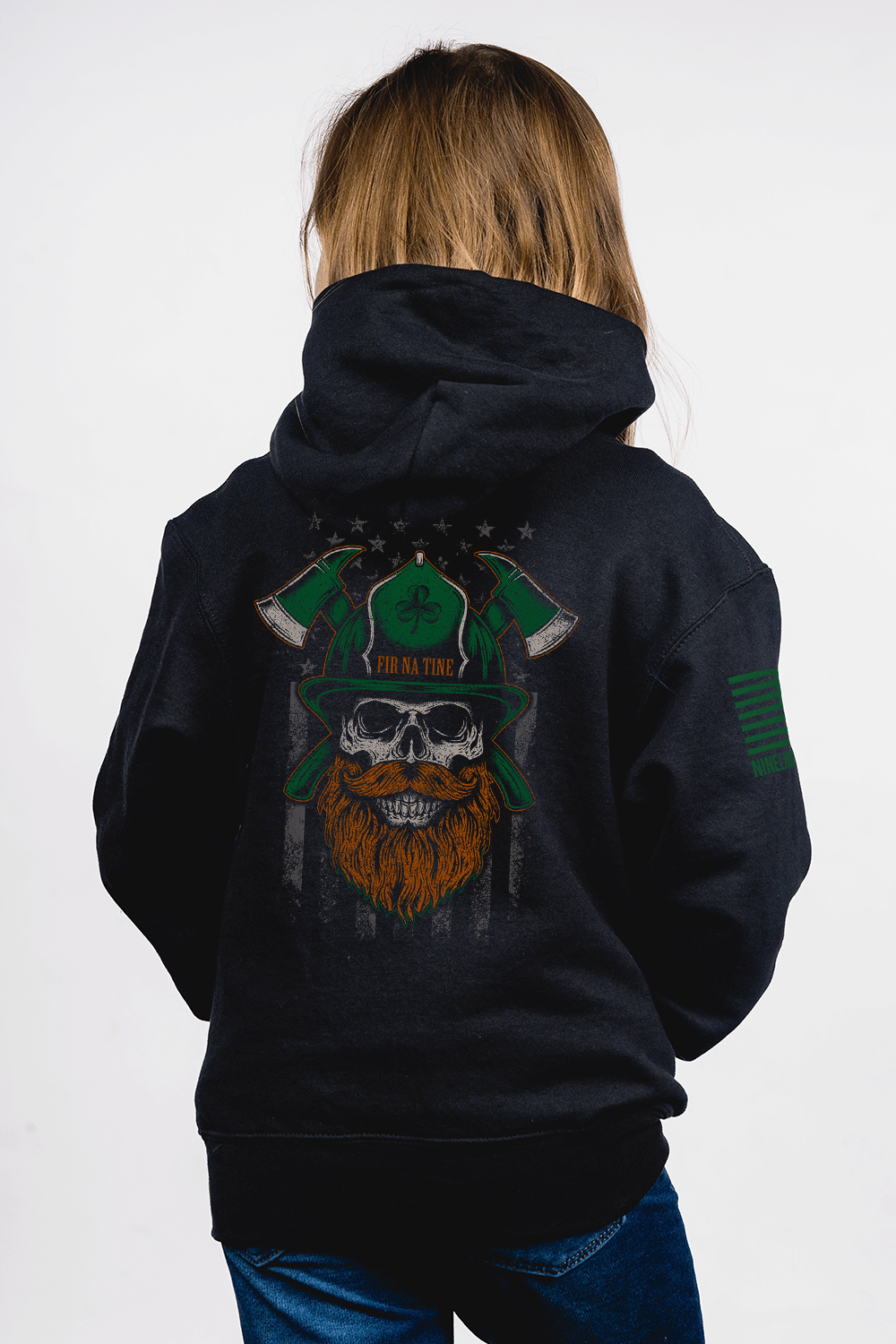 Youth Hoodie - St. Patrick's Day Men of Fire - Nine Line Apparel