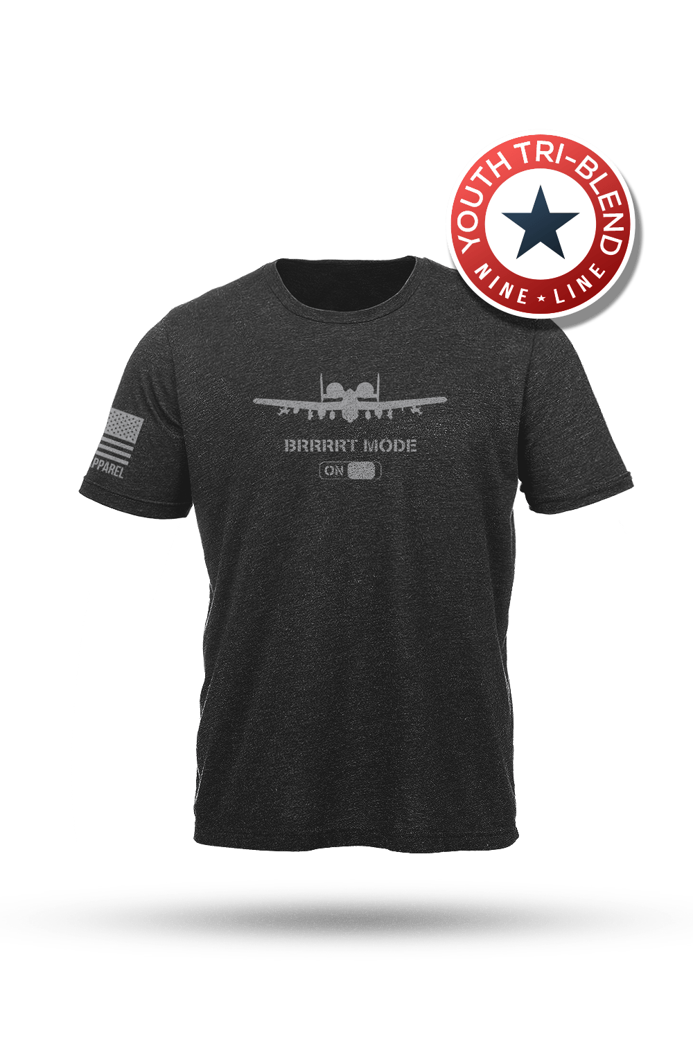Youth Triblend T-Shirt - BRRRRT MODE - Nine Line Apparel