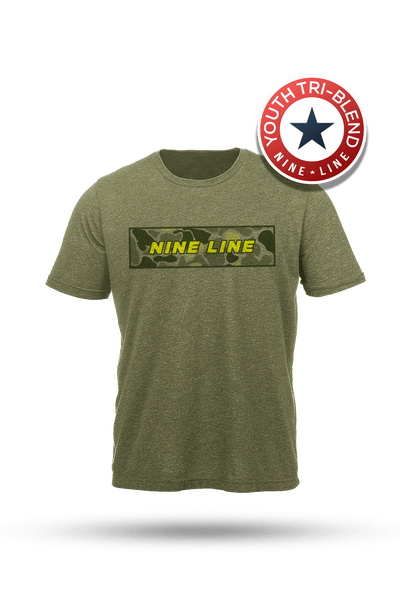Youth Triblend T-Shirt - NL FROG SKIN CAMO - Nine Line Apparel