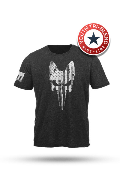 Youth Triblend T-Shirt - Rex Skull Flag